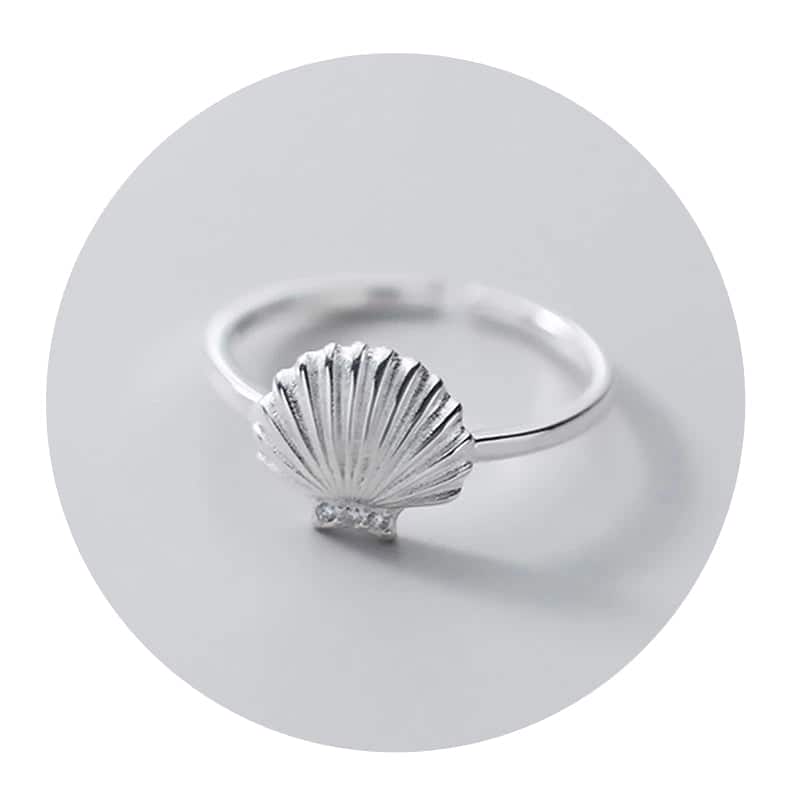 Anillo Concha Plata 925