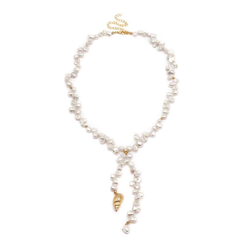 Collar De Conchas Perlas Barrocas