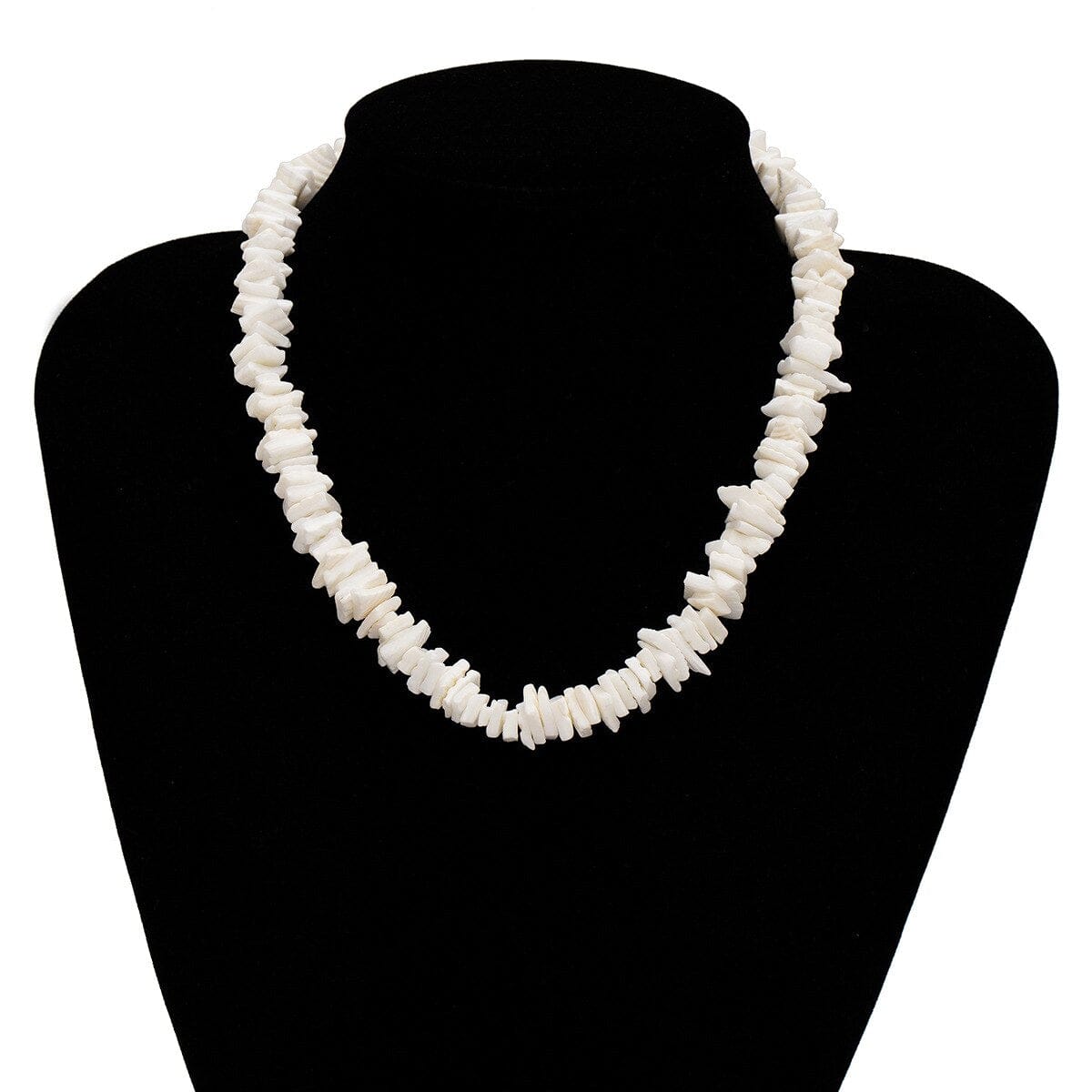 Collar De Conchas Puka Blanca De Hawái