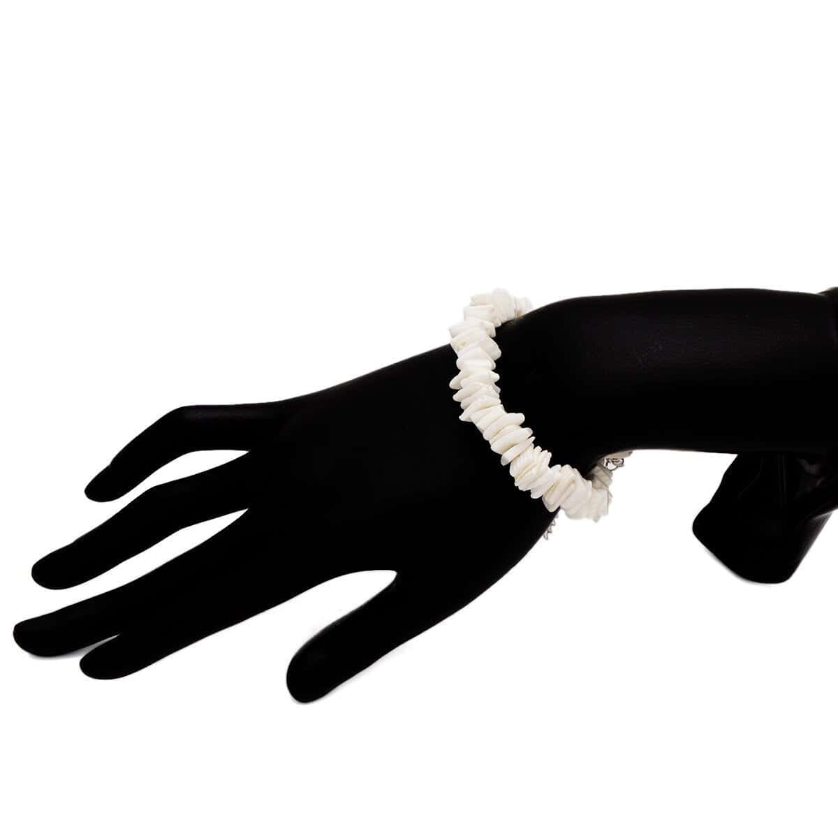 Pulsera Conchas Puka Blanca De Hawái