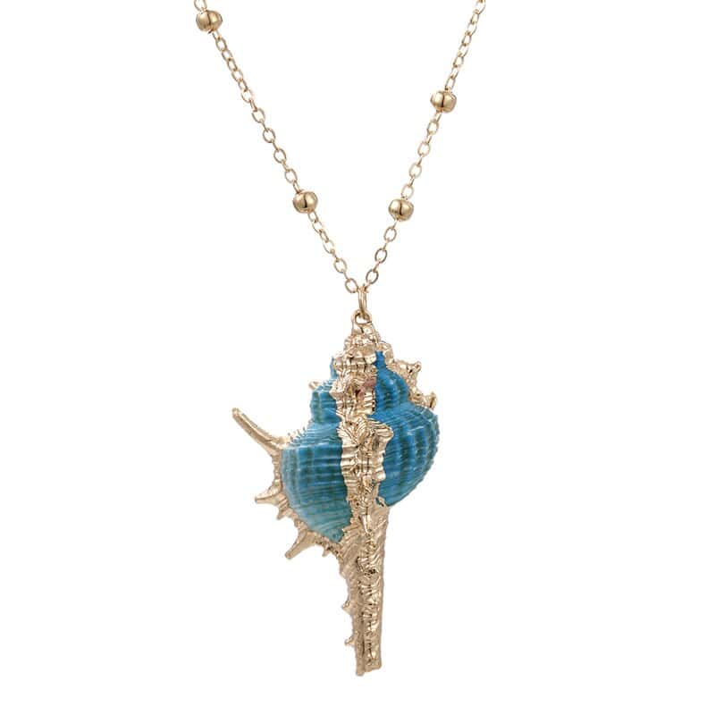 Colgante Concha Murex Trapa Azul