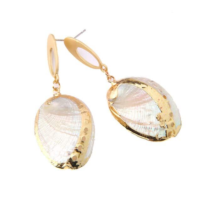 Pendientes Conchas Nácar De Abulón