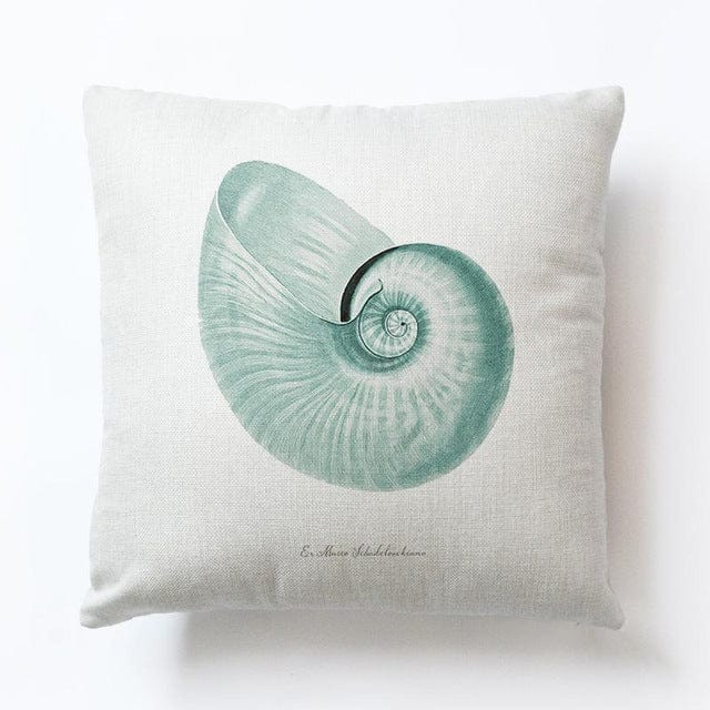 Cojin Concha Impreso De Concha Nautilus