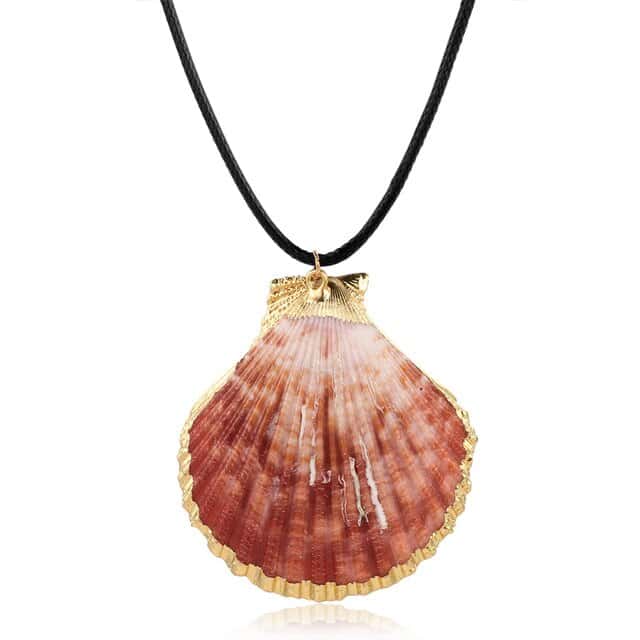 Colgante Concha Pecten Rojo