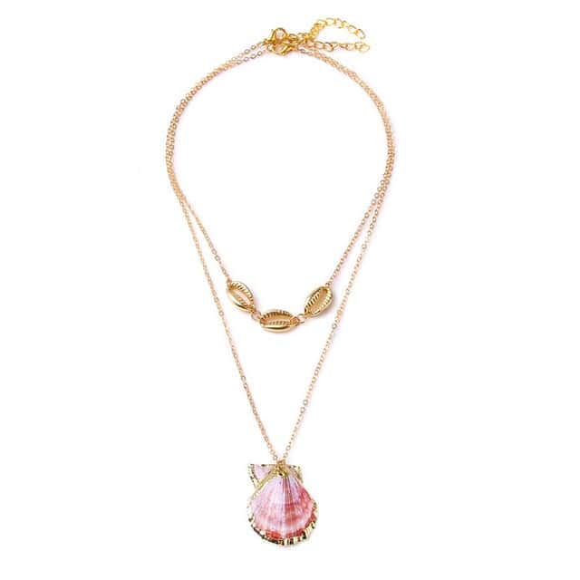 Colgante Concha Pecten Rosa