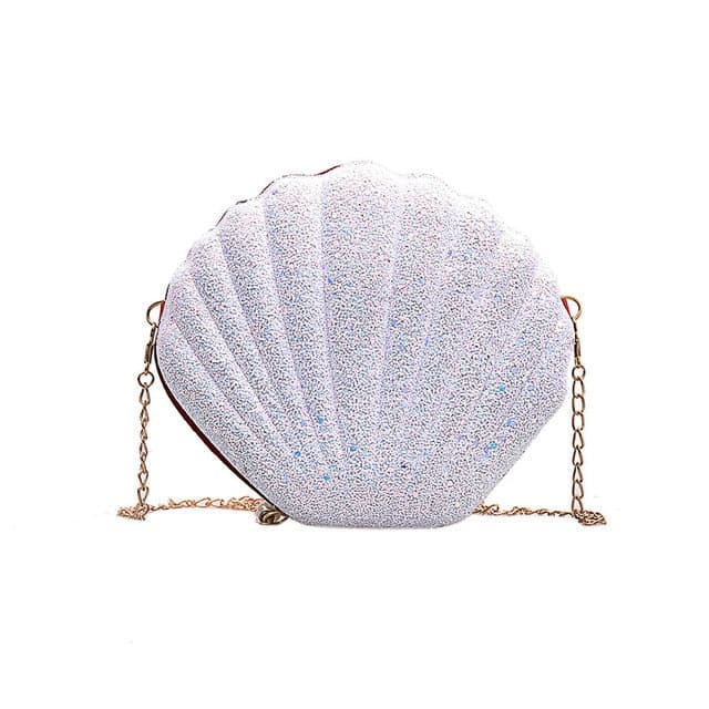 Bolso Concha Blanco Brillante