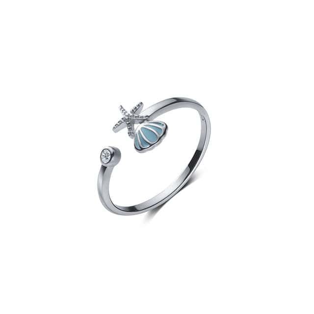 Anillo Concha Plata 925