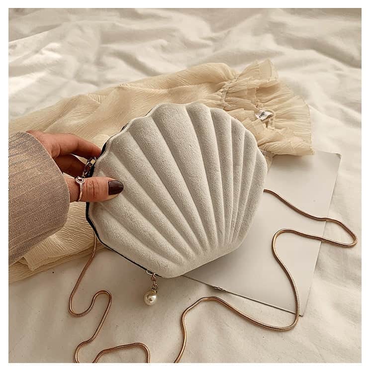 Bolso Concha Correa Blanca