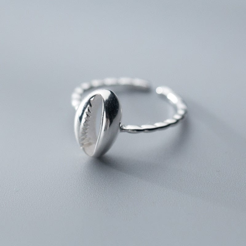 Anillo Concha Caracol De Plata 925